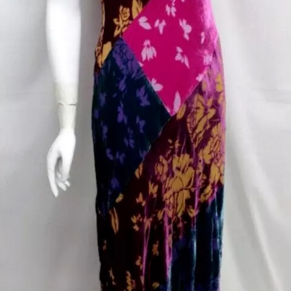Johnny Was velvet  burnout Solstice Maxi Dress NWT (oversized) - Picture 10 of 12